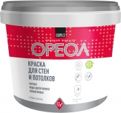 Краска ВД "Ореол" белосн. д/стен и пот.3,0кг/4