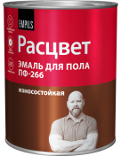Эмаль "Расцвет" для пола желто-коричн. 0,9кг/14шт.