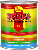 Эмаль для бетонных полов ТЕМНО-КРАСНАЯ, 1л/12шт. Эмаль для бетонных полов ТЕМНО-КРАСНАЯ, 1л/12шт.