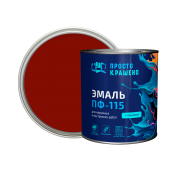 Эмаль ПФ-115 "Простокрашено" красная 2,7кг БАУ/6