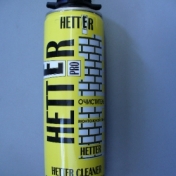 HETTER очиститель монтажной пены (брутто 430г) 0,65л/16
