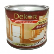 Эмаль для пола "DEKOR" светлый орех 6кг/3шт Эмаль для пола "DEKOR" светлый орех 6кг/3шт