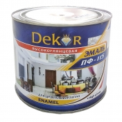 Эмаль ПФ-115 "DEKOR" слоновая кость 0,8кг КК/6 Эмаль ПФ-115 "DEKOR" слоновая кость 0,8кг КК/6