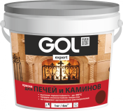 Exp.140-1 Краска для печей и каминов GOLexpert (1кг) КРАСНО-КОРИЧНЕВАЯ