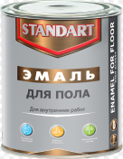 Эмаль для пола STANDART светлый орех 1,8кг Эмаль для пола STANDART светлый орех 1,8кг