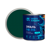 Эмаль ПФ-115 "Простокрашено" темно-зеленая 2,7кг БАУ/6