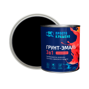 Грунт - эмаль по ржавчине 3в1 "Простокрашено" черная 2,7кг/6 Грунт - эмаль по ржавчине 3в1 "Простокрашено" черная 2,7кг/6