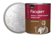Эмаль с молотковым эфф. "Расцвет" серебристая 2,5 кг/6 Эмаль с молотковым эфф. "Расцвет" серебристая 2,5 кг/6