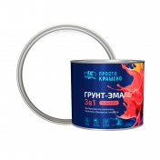 Грунт - эмаль по ржавчине 3в1 "Простокрашено" белая 1,8кг/6