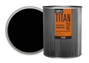 Грунт - эмаль быстросохнующая ОРЕОЛ TITAN матовая черный RAL 9005 0,9кг/4