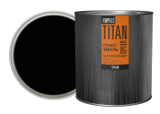 Грунт - эмаль быстросохнующая ОРЕОЛ TITAN матовая черный RAL 9005 2,7кг/2