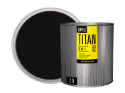 Грунт - эмаль по ржавчине ОРЕОЛ TITAN черный RAL 9005 2л/2 Грунт - эмаль по ржавчине ОРЕОЛ TITAN черный RAL 9005 2л/2