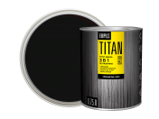 Грунт - эмаль по ржавчине ОРЕОЛ TITAN черный RAL 9005 0,75л/4