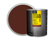 Грунт - эмаль по ржавчине ОРЕОЛ TITAN шоколадно-коричневый RAL 8017 0,75л/4