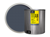 Грунт - эмаль по ржавчине ОРЕОЛ TITAN графитовый серый RAL 7024 2л/2 Грунт - эмаль по ржавчине ОРЕОЛ TITAN графитовый серый RAL 7024 2л/2