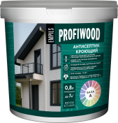Антисептик Кроющий PROFIWOOD белый База А 0,8л 1кг/6