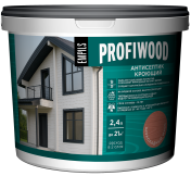 Антисептик Кроющий PROFIWOOD горький шоколад 2,4л 2,7кг/6