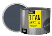 Грунт - эмаль по ржавчине ОРЕОЛ TITAN графитовый серый RAL 7024 0,4л/8 Грунт - эмаль по ржавчине ОРЕОЛ TITAN графитовый серый RAL 7024 0,4л/8