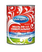 Эмали "Расцвет" серая универсальная 0,9 кг/*14 Эмали "Расцвет" серая универсальная 0,9 кг/*14